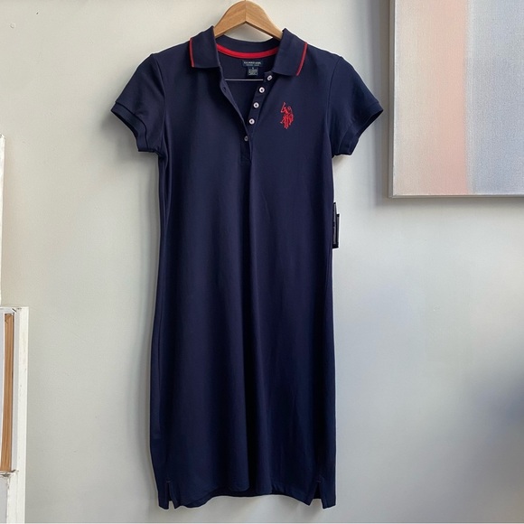 NWT US POLO ASSOCIATION Navy Blue Dress SIze S - Picture 1 of 6